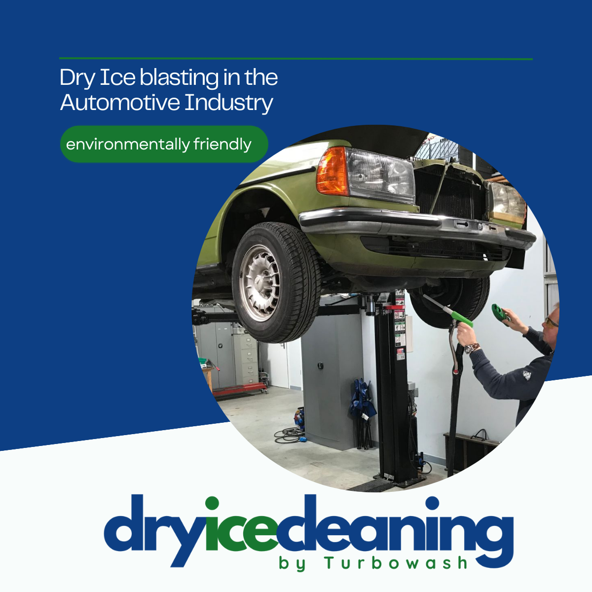 Dry ice cleaning in the automotive industry
